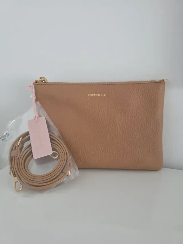 Bandolera Coccinelle Marrón Piel