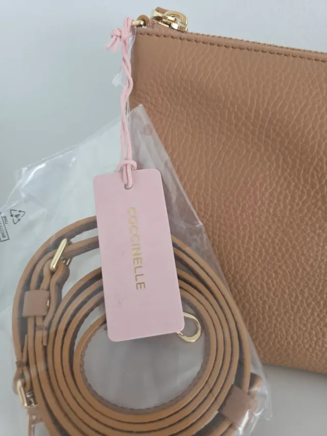 Bandolera Coccinelle Marrón Piel