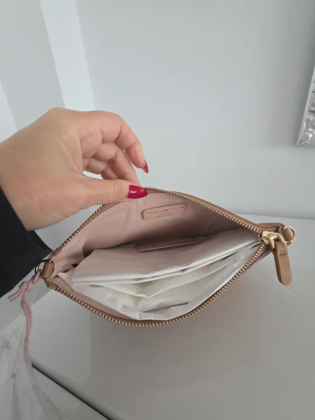 Bandolera Coccinelle Marrón Piel