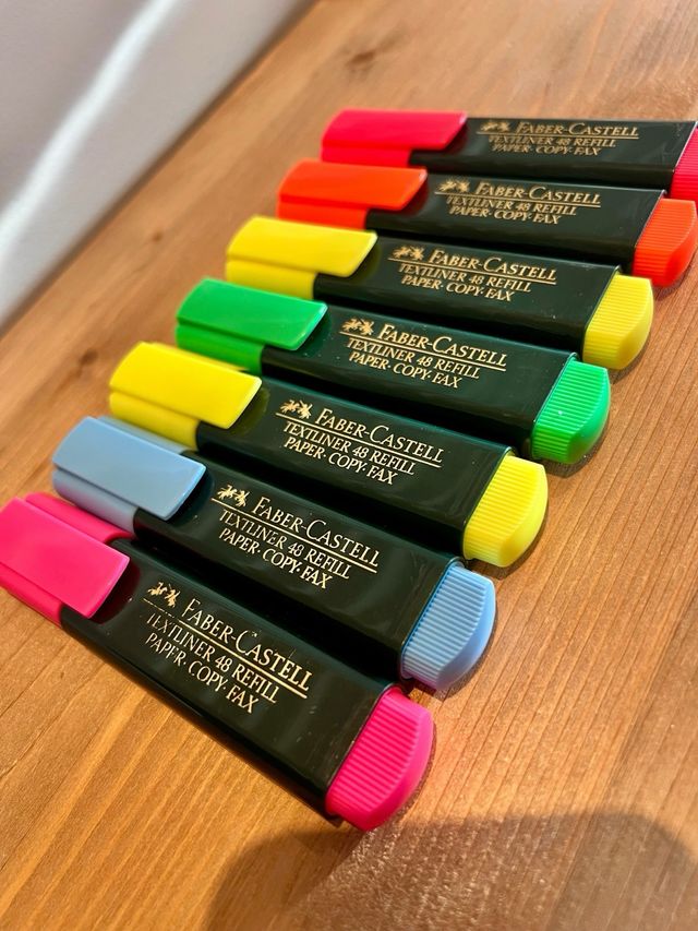 7 Subrayadores Faber Castell