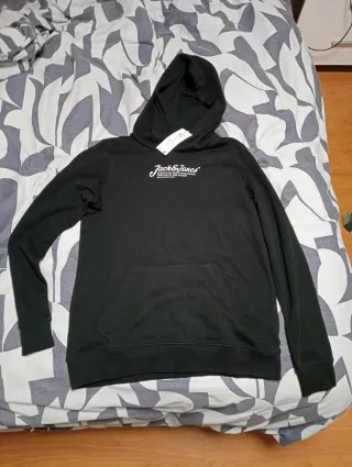 Sudadera Jack & Jones niño negra