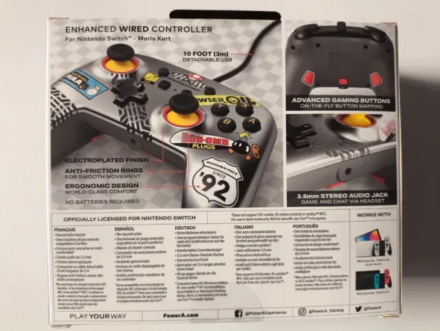 Mando Mario kart powera Nintendo switch precintado