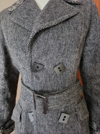 Cappotto donna Exe grigio con cintura