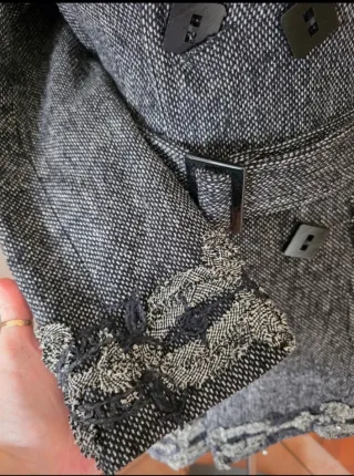 Cappotto donna Exe grigio con cintura