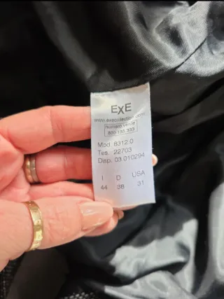 Cappotto donna Exe grigio con cintura