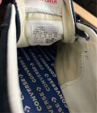 Converse Bambas Negras Talla 41.5 original