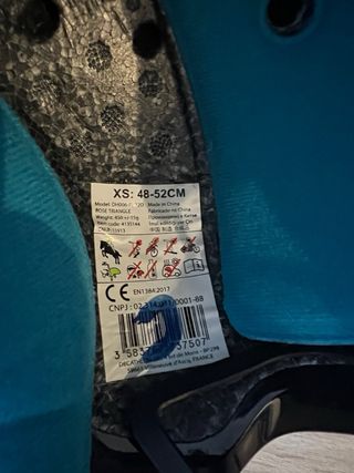 Casco Equitación Infantil Negro/Rojo