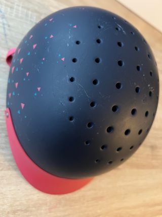 Casco Equitación Infantil Negro/Rojo