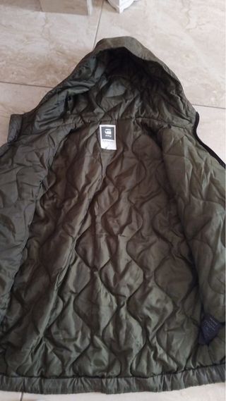 G-Star RAW Giubbotto Uomo Nylon Cappuccio Verde