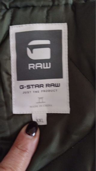 G-Star RAW Giubbotto Uomo Nylon Cappuccio Verde