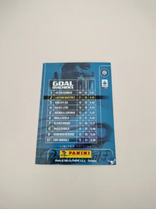 Panini Goal Machines Lautaro Martinez