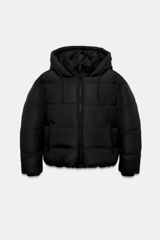 Chaqueta acolchada Zara negra