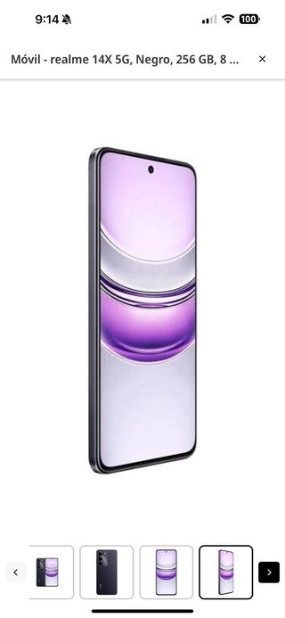 Móvil Realme 14X 5G Negro 256GB