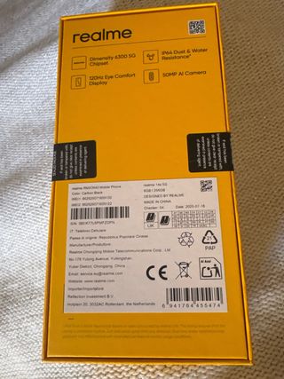 Móvil Realme 14X 5G Negro 256GB