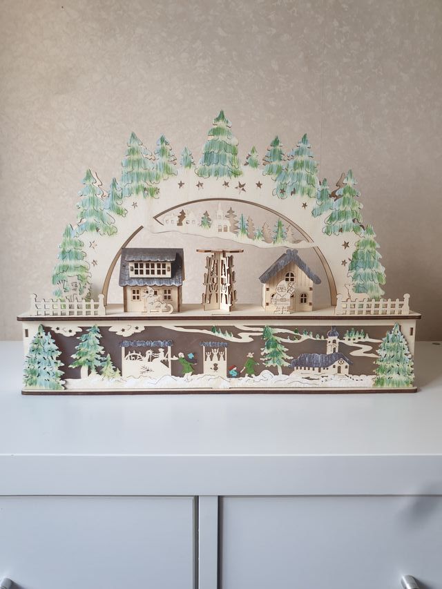 Arco Luminoso Natalizio 3D LED Svedese