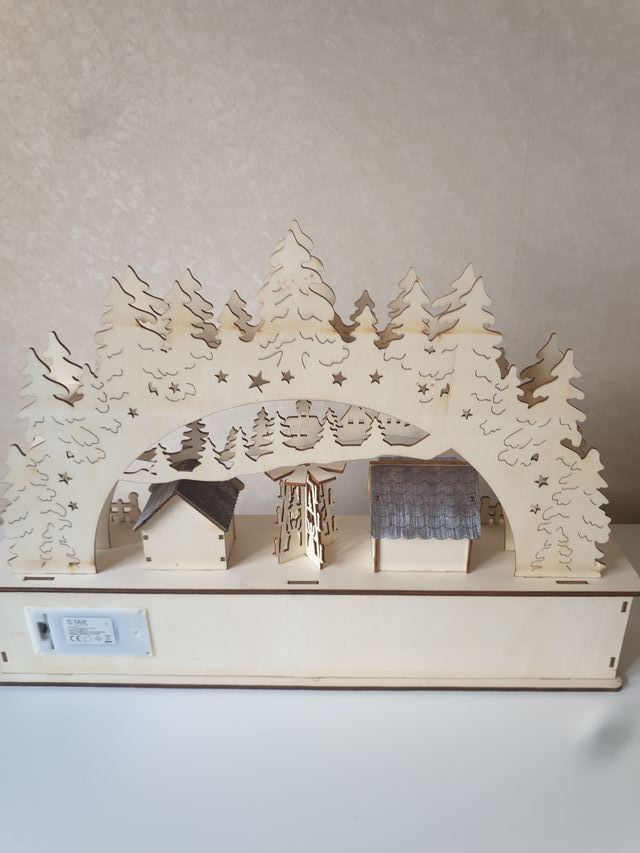 Arco Luminoso Natalizio 3D LED Svedese