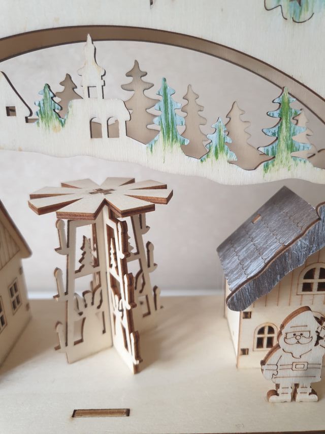 Arco Luminoso Natalizio 3D LED Svedese