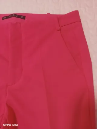 Pantalones de vestir Zara rosas
