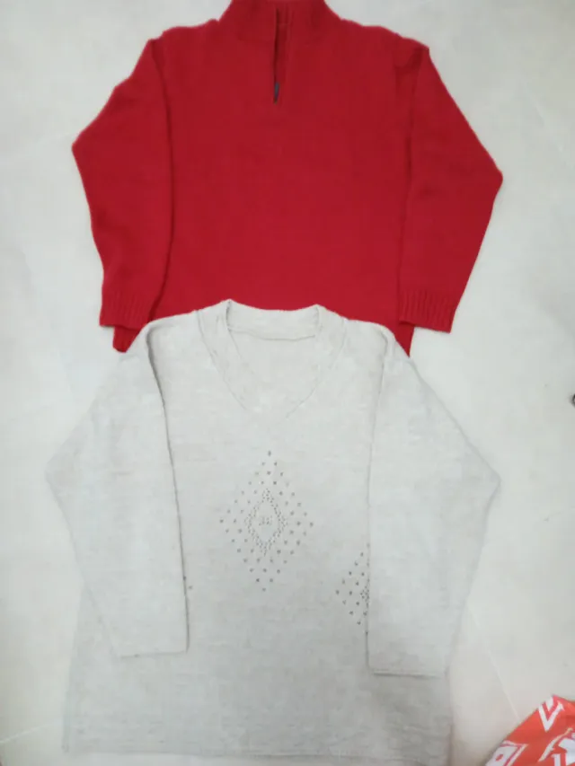 Lote jerseys invierno mujer talla XL