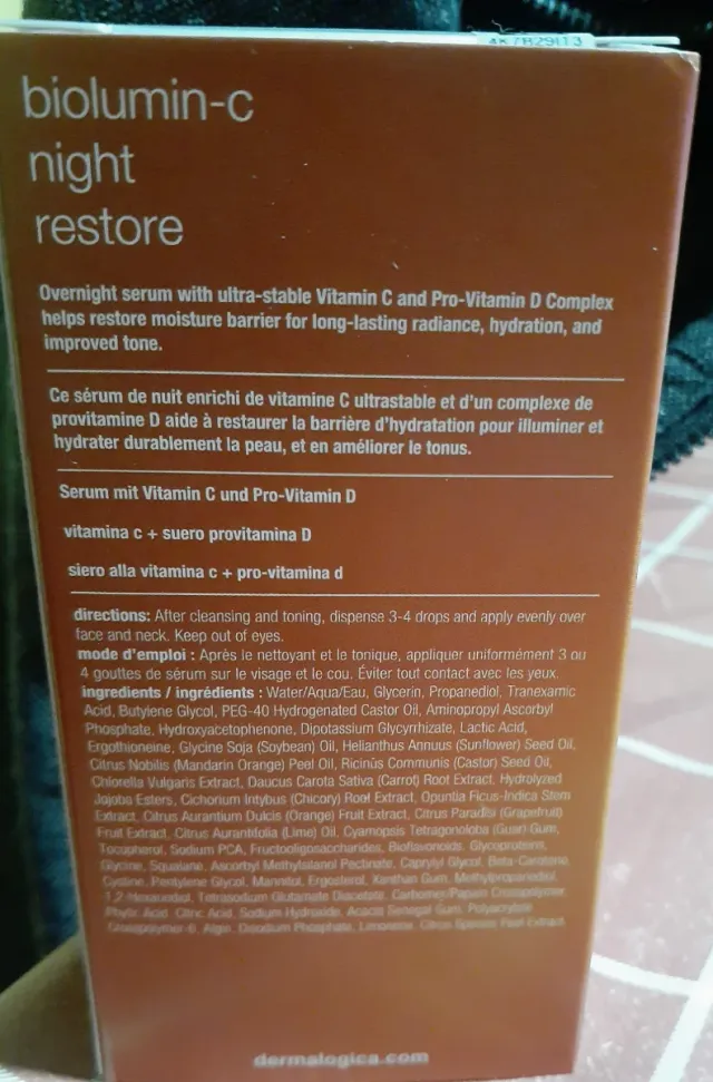 Dermalogica Biolumin-C Night Restore Serum