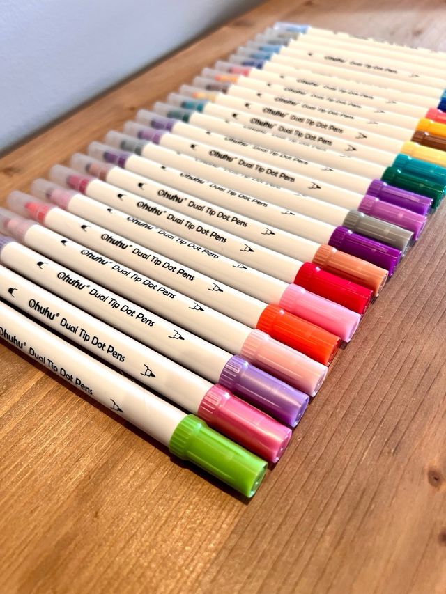 Rotuladores Ohuhu Doble Punta 24 Unidades