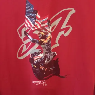 Camiseta Fox Kevin Schwantz Roja Manga Larga