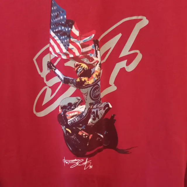 Camiseta Fox Kevin Schwantz Roja Manga Larga