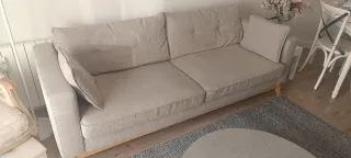 Divano letto beige Maison du Monde a tre posti