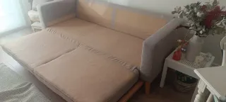 Divano letto beige Maison du Monde a tre posti