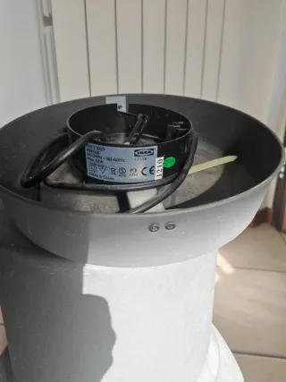 3 Lampadari Industriali Ikea Grigio Metallo