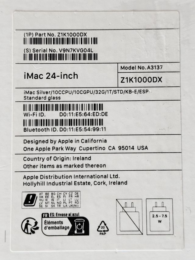 OFERTA iMac M4 32Gb 1Tb Sellado 3 Años de Garantia