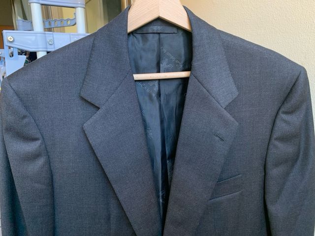 Blazer Abla Fashion Lana Vergine Uomo Grigio #48