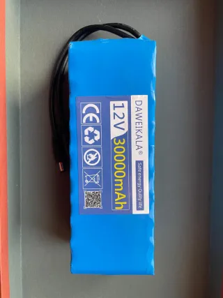 Due Batteria 12V 30000mAh per bici elettrica