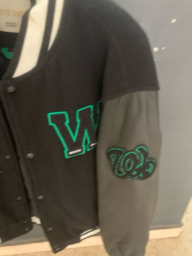 Giubbino college WHITE OVER uomo nero verde