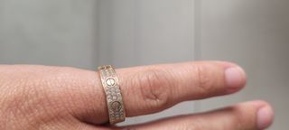 Anillo Cartier Oro 18k Diamantes Talla 12