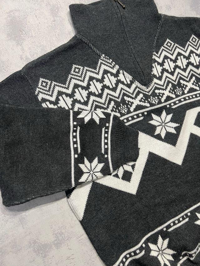 Jersey Navideño Cuello Alto Cremallera