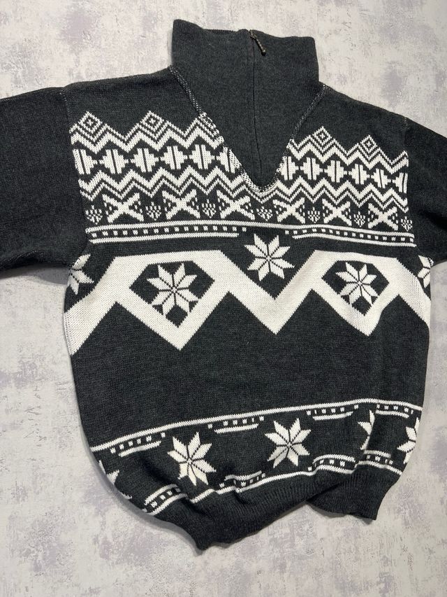 Jersey Navideño Cuello Alto Cremallera