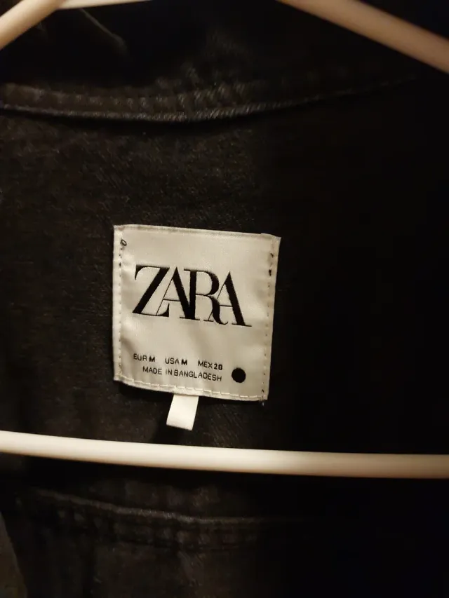Chaqueta vaquera Zara negra talla M