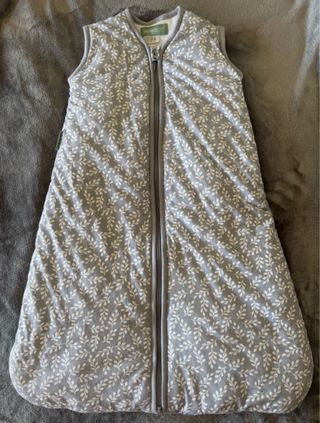 Saco bebé dormir hojas gris 0-6 meses