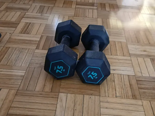 Conjunto Mancuernas 2.5 kg y 7.5 kg.