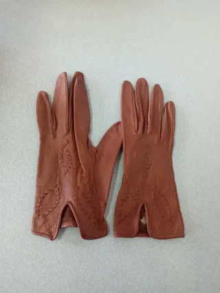 Guantes de piel vestir antiguos