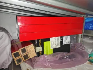 4 tavolini ikea lack rossi