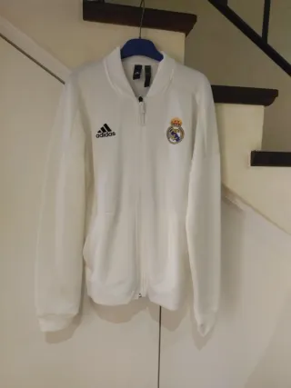 Chaqueta chandal R Madrid Adidas Blanca