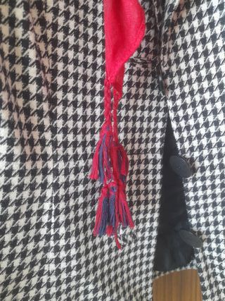 Chaqueta cuadros blanco y negro+ bufanda gratis 