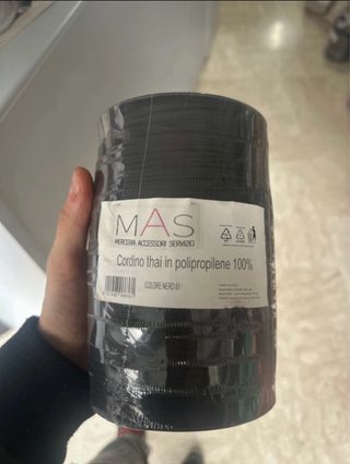 Cordino Thai in Polipropilene MAS Nero