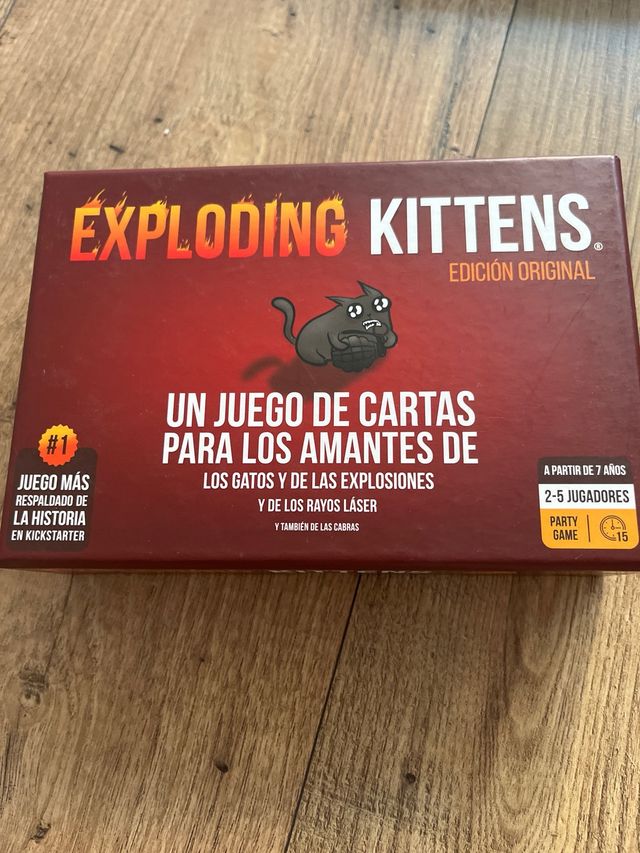 Juego cartas exploding kittens