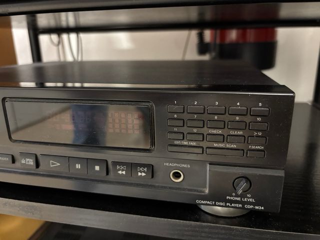 Reproductor CD Sony CDP-M34 Negro