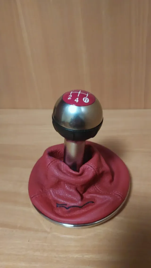 Palanca Cambios Fiat 500 Sport Roja