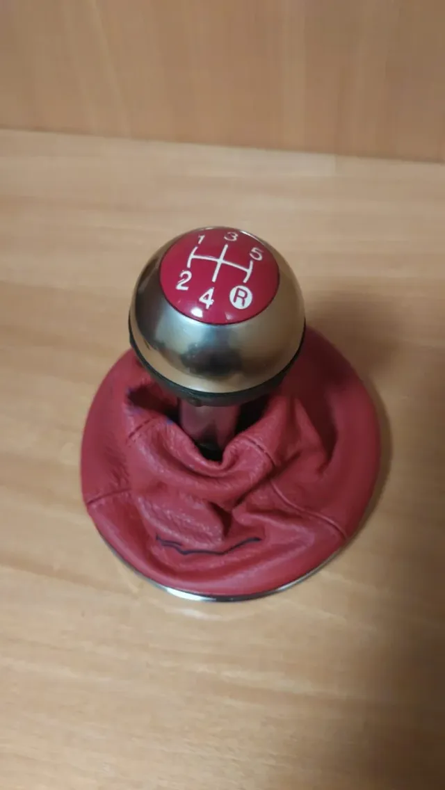 Palanca Cambios Fiat 500 Sport Roja