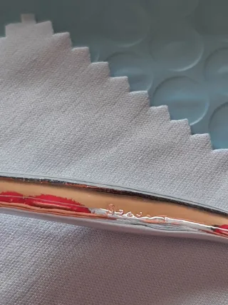 Pulsera plata forma irregular nueva